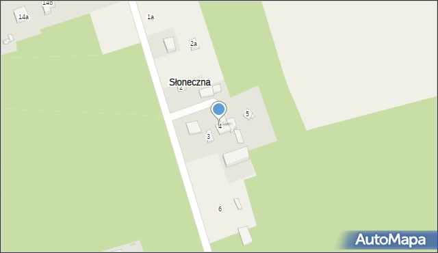 Słoneczna, Słoneczna, 4, mapa Słoneczna