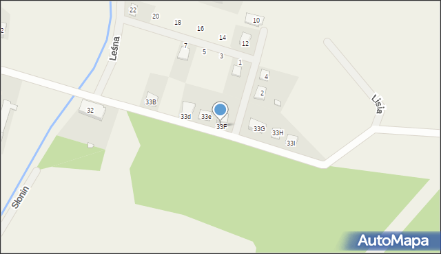 Słonin, Słonin, 33F, mapa Słonin