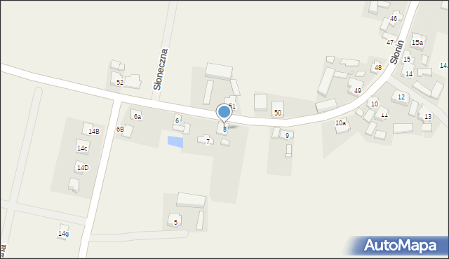 Słonin, Słonin, 8, mapa Słonin