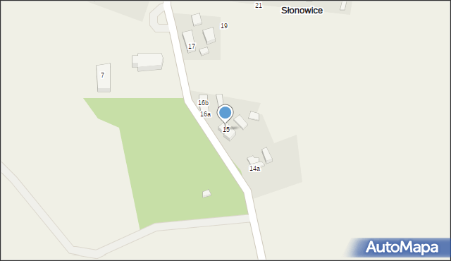 Słonowice, Słonowice, 15, mapa Słonowice