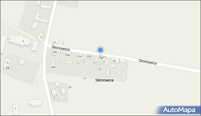 Słonowice, Słonowice, 23a, mapa Słonowice