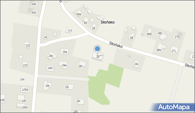 Słońsko, Słońsko, 29, mapa Słońsko