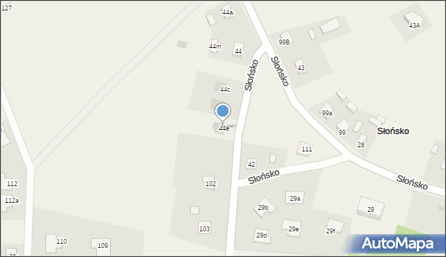 Słońsko, Słońsko, 44e, mapa Słońsko
