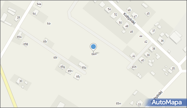 Słopanowo, Słopanowo-Huby, 64m, mapa Słopanowo