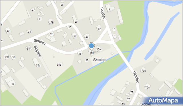 Słopiec, Słopiec, 36b, mapa Słopiec