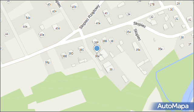 Słopiec, Słopiec, 38a, mapa Słopiec