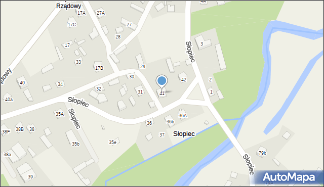 Słopiec, Słopiec Rządowy, 41, mapa Słopiec