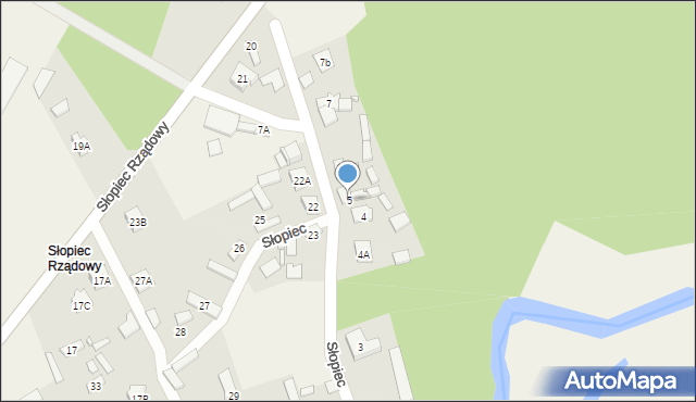 Słopiec, Słopiec Rządowy, 5, mapa Słopiec