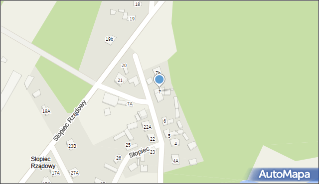 Słopiec, Słopiec Rządowy, 7, mapa Słopiec