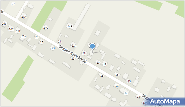 Słopiec, Słopiec Szlachecki, 21c, mapa Słopiec