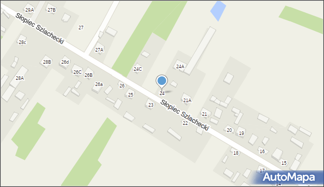 Słopiec, Słopiec Szlachecki, 24, mapa Słopiec