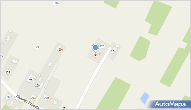 Słopiec, Słopiec Szlachecki, 24E, mapa Słopiec