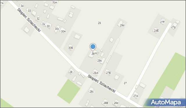 Słopiec, Słopiec Szlachecki, 29, mapa Słopiec