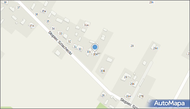 Słopiec, Słopiec Szlachecki, 30A, mapa Słopiec