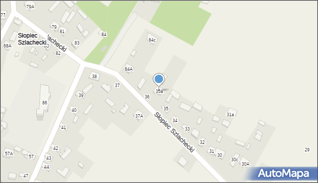 Słopiec, Słopiec Szlachecki, 36A, mapa Słopiec