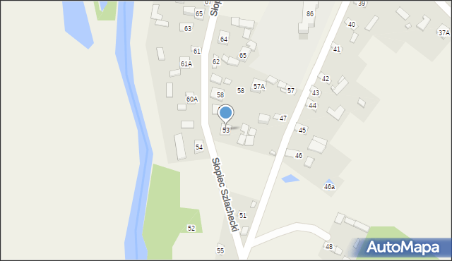 Słopiec, Słopiec Szlachecki, 53, mapa Słopiec