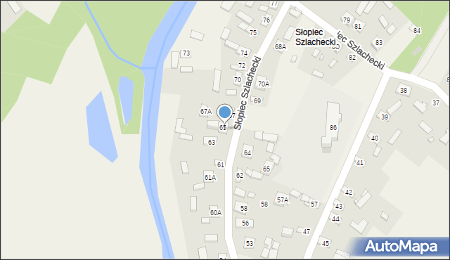 Słopiec, Słopiec Szlachecki, 66, mapa Słopiec