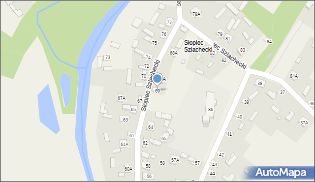 Słopiec, Słopiec Szlachecki, 69, mapa Słopiec