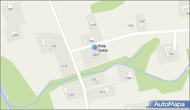 Słopnice, Słopnice, 1092, mapa Słopnice