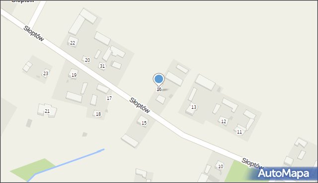 Słoptów, Słoptów, 16a, mapa Słoptów