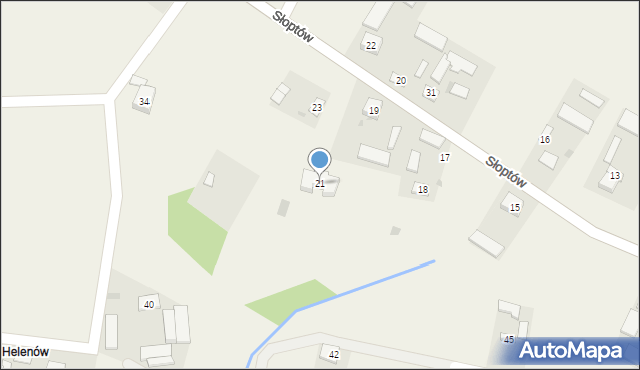 Słoptów, Słoptów, 21, mapa Słoptów