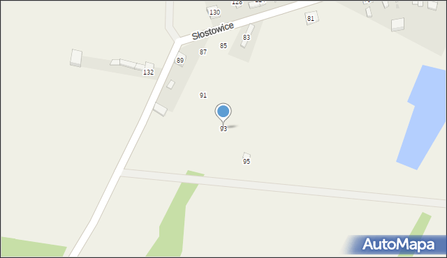 Słostowice, Słostowice, 93, mapa Słostowice