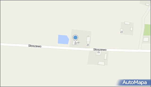 Słoszewo-Kolonia, Słoszewo-Kolonia, 22, mapa Słoszewo-Kolonia