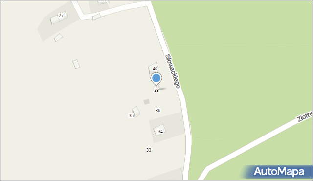 Słoszów, Słoszów, 38, mapa Słoszów