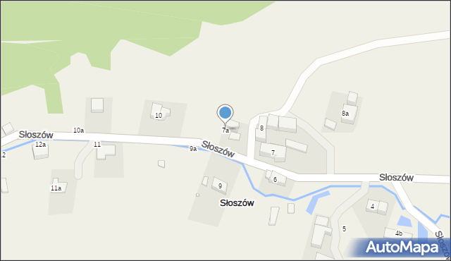 Słoszów, Słoszów, 7a, mapa Słoszów
