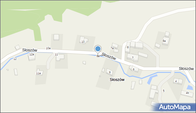 Słoszów, Słoszów, 9a, mapa Słoszów