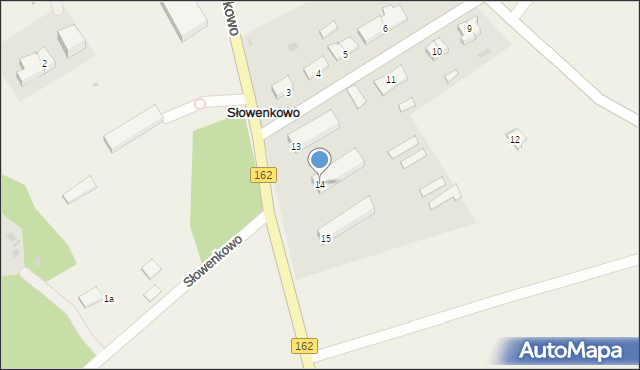 Słowenkowo, Słowenkowo, 14, mapa Słowenkowo