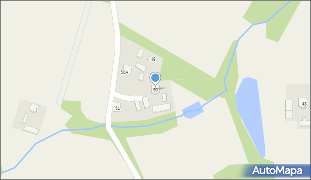 Słowików, Słowików, 50, mapa Słowików