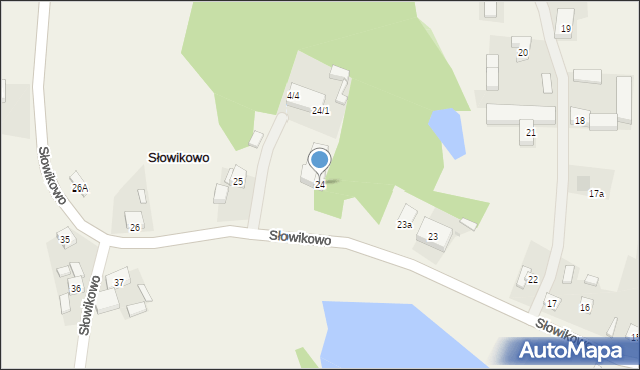 Słowikowo, Słowikowo, 24, mapa Słowikowo