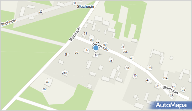 Słuchocin, Słuchocin, 34, mapa Słuchocin