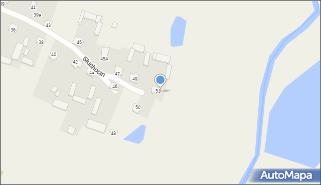 Słuchocin, Słuchocin, 51a, mapa Słuchocin