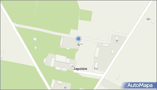 Słuchocin, Słuchocin, 58, mapa Słuchocin