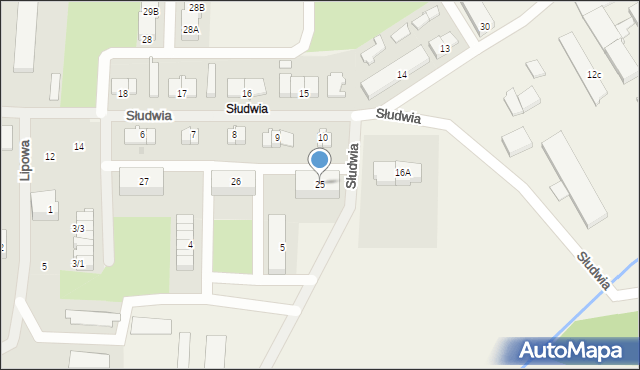 Słudwia, Słudwia, 25, mapa Słudwia