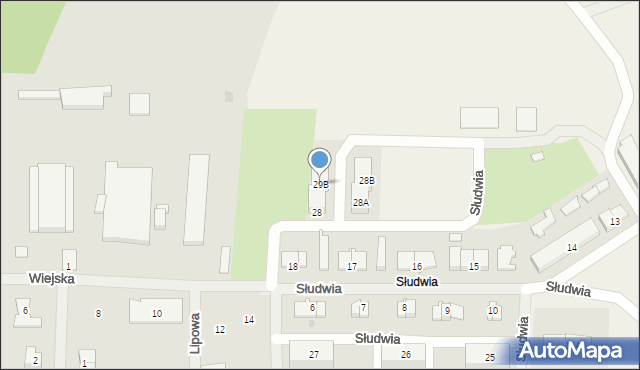 Słudwia, Słudwia, 29B, mapa Słudwia