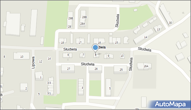 Słudwia, Słudwia, 8, mapa Słudwia