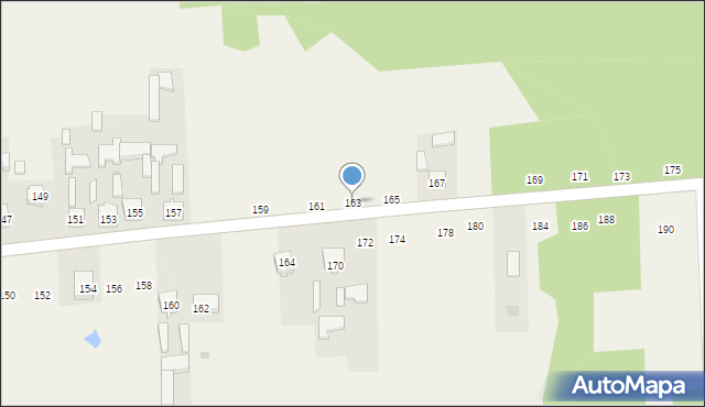 Sługocice, Sługocice, 163, mapa Sługocice