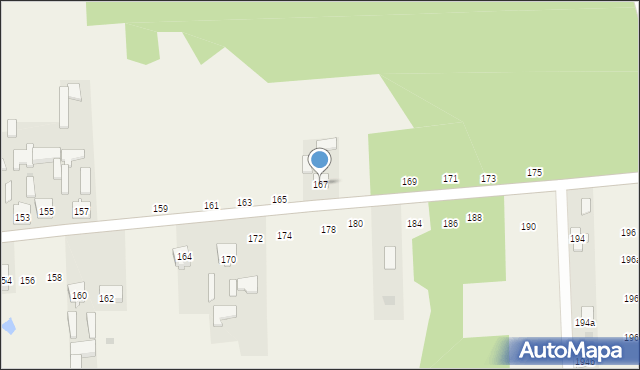 Sługocice, Sługocice, 167, mapa Sługocice