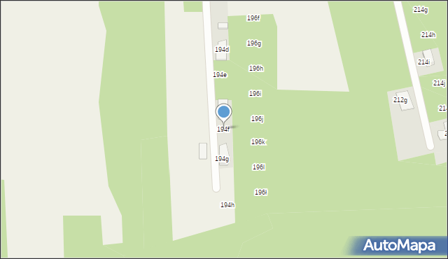 Sługocice, Sługocice, 194f, mapa Sługocice