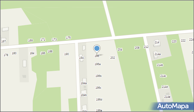 Sługocice, Sługocice, 196, mapa Sługocice