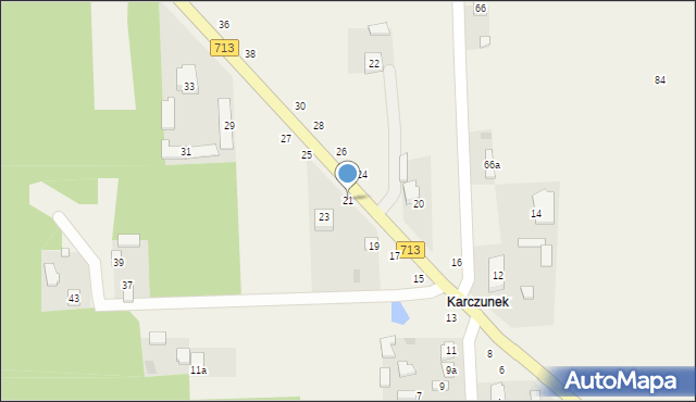 Sługocice, Sługocice, 21, mapa Sługocice