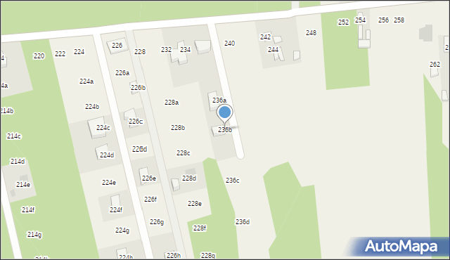 Sługocice, Sługocice, 236b, mapa Sługocice