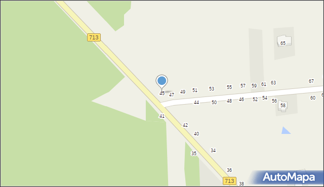 Sługocice, Sługocice, 45, mapa Sługocice