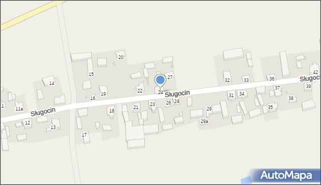 Sługocin, Sługocin, 24, mapa Sługocin
