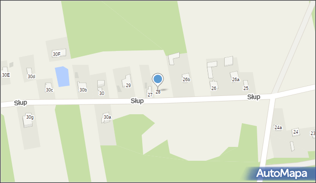 Słup, Słup, 28, mapa Słup