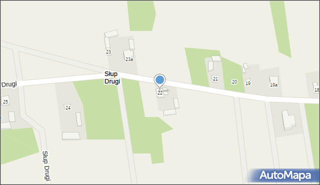 Słup Drugi, Słup Drugi, 22, mapa Słup Drugi