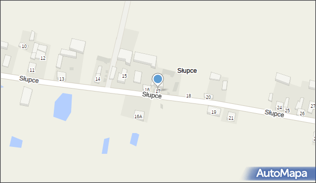 Słupce, Słupce, 17, mapa Słupce